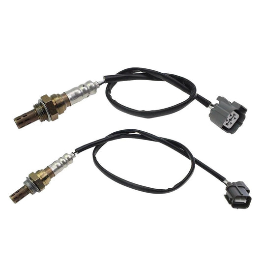2pcs Oxygen O2 Sensor Upstream Downstream Front & Rear Compatible for Civic 1.7L 2001 2002 2003 2004 2005 D17A7 Engine 4 Wires