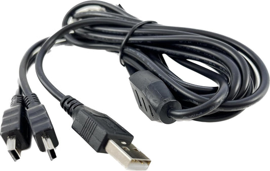 10FT-MINI-USB Splitter Cable Compatible with Epson Workforce DS-30, DS-40 Portable Scanner