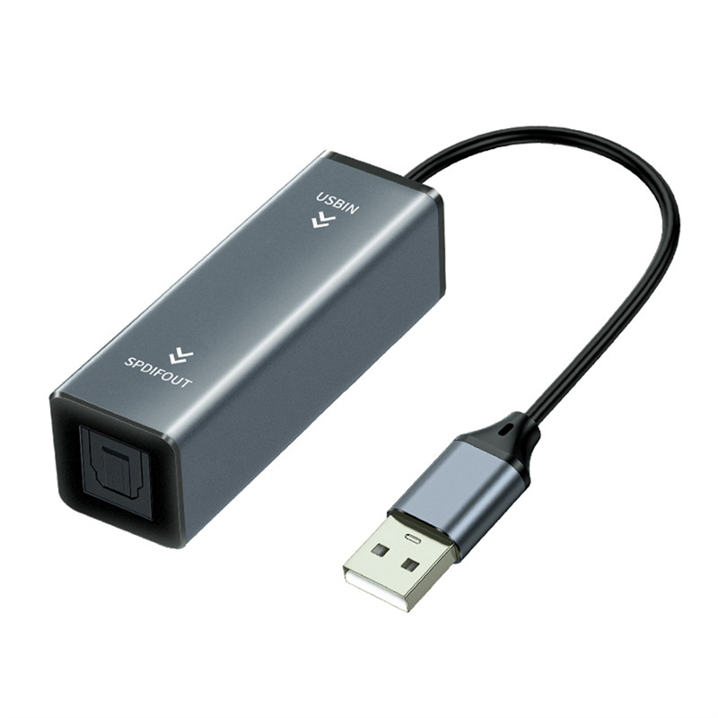 A25P USB To Optical Audio Converter USB To SPDIF Adapter 24Bit/96KHZ Audio Adapter For Connecting Laptop To Soundbar
