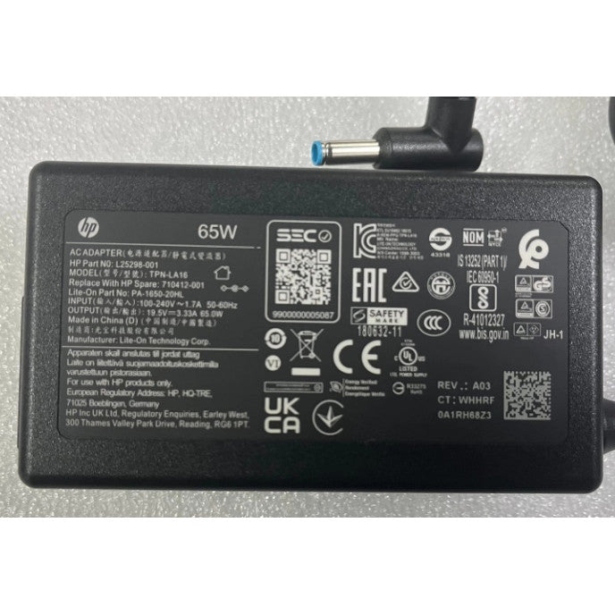 Laptop Charger for HP Pavilion G4 Adapter 65W Laptop Charger 710412-001