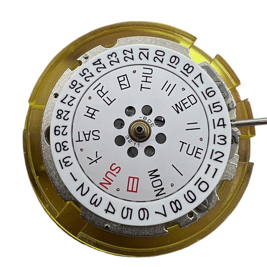 Silver  8200 8215 Day Date Automatic Mechanical Movement for Miyota Citizen