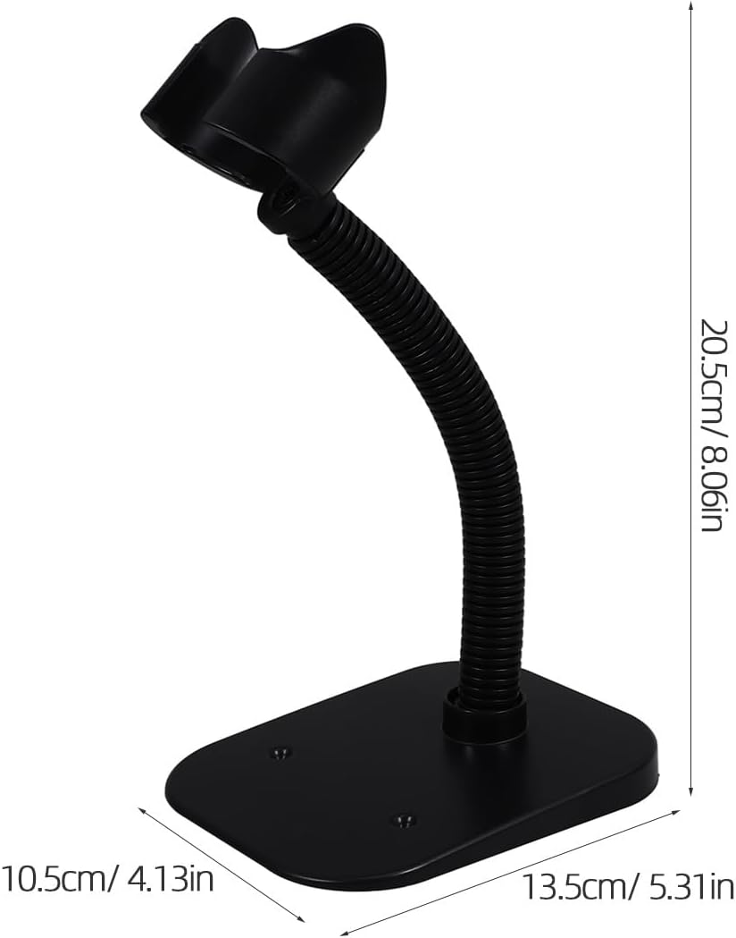Barcode Scanner Stand Hands Free, Adjustable Scanner Holder HS10 Barcode Scanning Bar-Code Reader Cradle Holder Base for  Retail Store School Library Warehouse