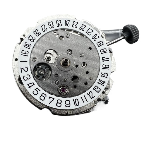 8215 Date At 6 White Dial Automatic Mechanical Movement for Miyota/Citizen