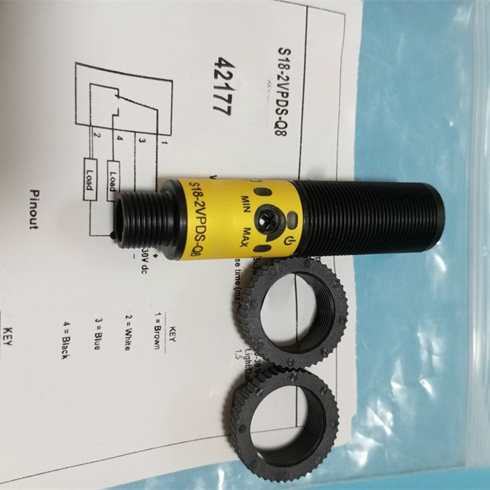 S18-2VPDS-Q8 Photoelectric Sensor For BANNER