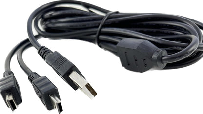 10FT-MINI-USB Splitter Cable Compatible for  Epson Workforce DS-30, DS-40 Portable Scanner