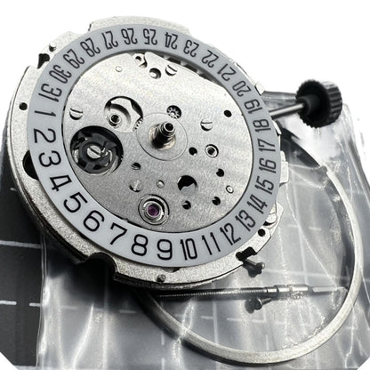 8215 Date At 6 White Dial Automatic Mechanical Movement for Miyota/Citizen