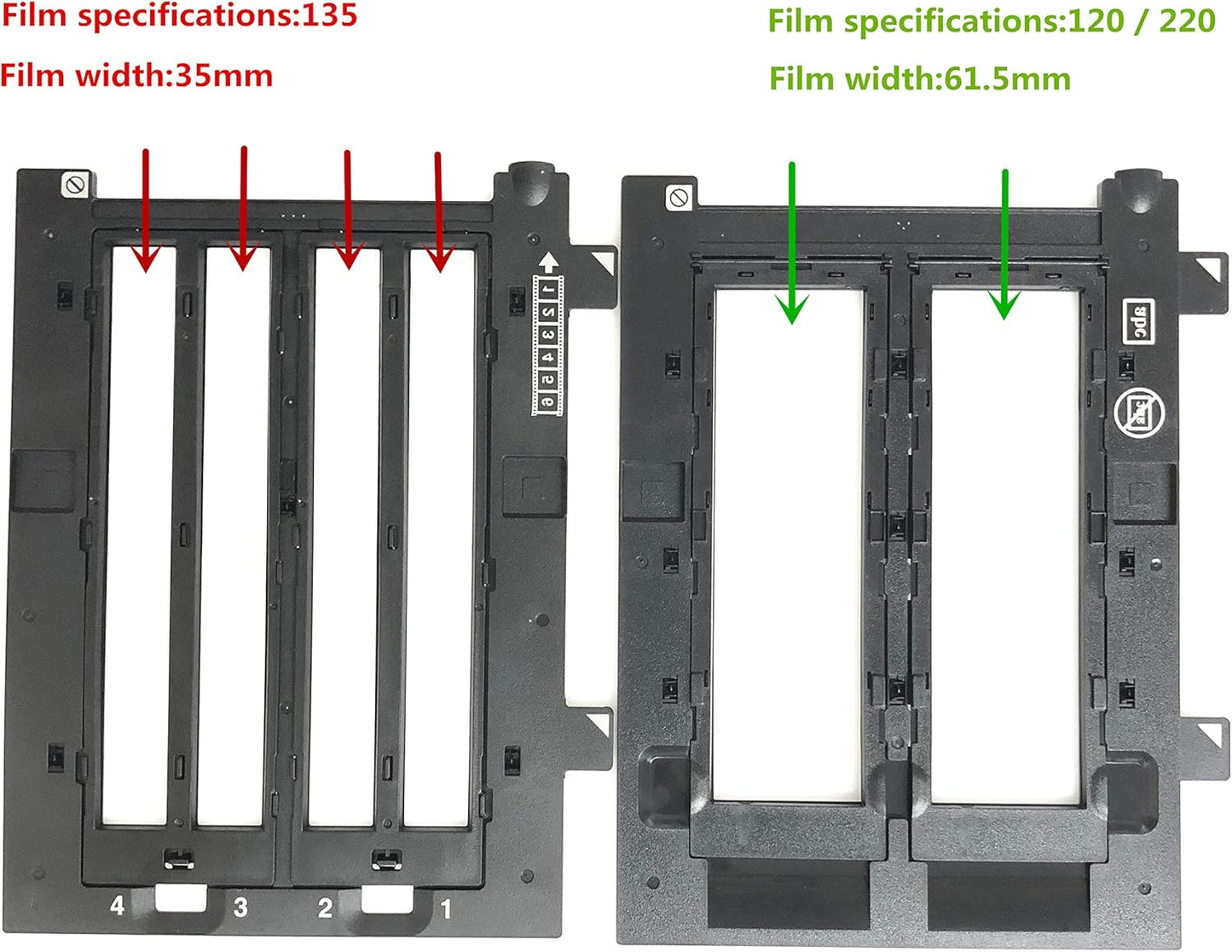 120/220 N 135 Scanner Medium Format Film Strip Holder Negative Positive Photo Holder Compatible For Epson Perfection V700 V750 V800 V850 GT-X900 GT-X970 GT-X980