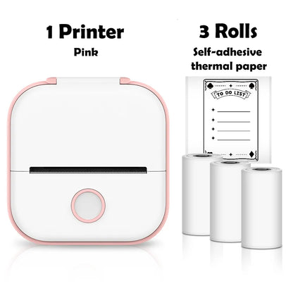 Printers Phomemo T02 Mini Portable Thermal Printing 53Mm Sticker Wireless Inkless Pocket Self Adhesive Label 221220