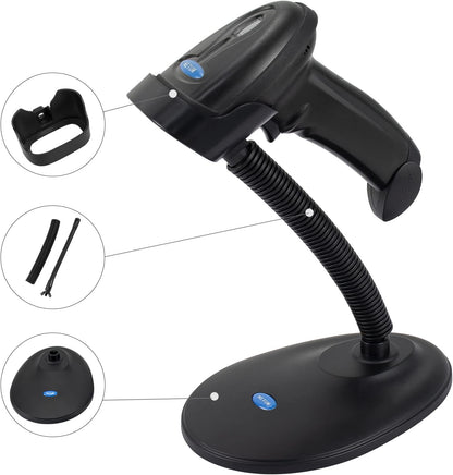 Adjustable Barcode Scanner Stand, Hands-Free Barcode Scanning Barcode Reader Cradle Holder Goose Neck Stand for NETUM NT-1698W NT1698LY NT-1228BL NT-1228BC