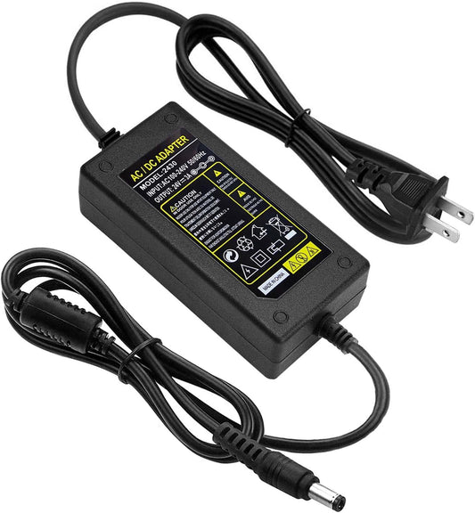 24V AC DC Power Supply Adapter Replacement for Fujitsu Scanner fi-7160 fi-7180 fi-7260 fi-7280 Fi-5120C Fi-5220 Fi-5530C Fi-5530C2 6110 6130 6140 Scanner Charger Cable Cord