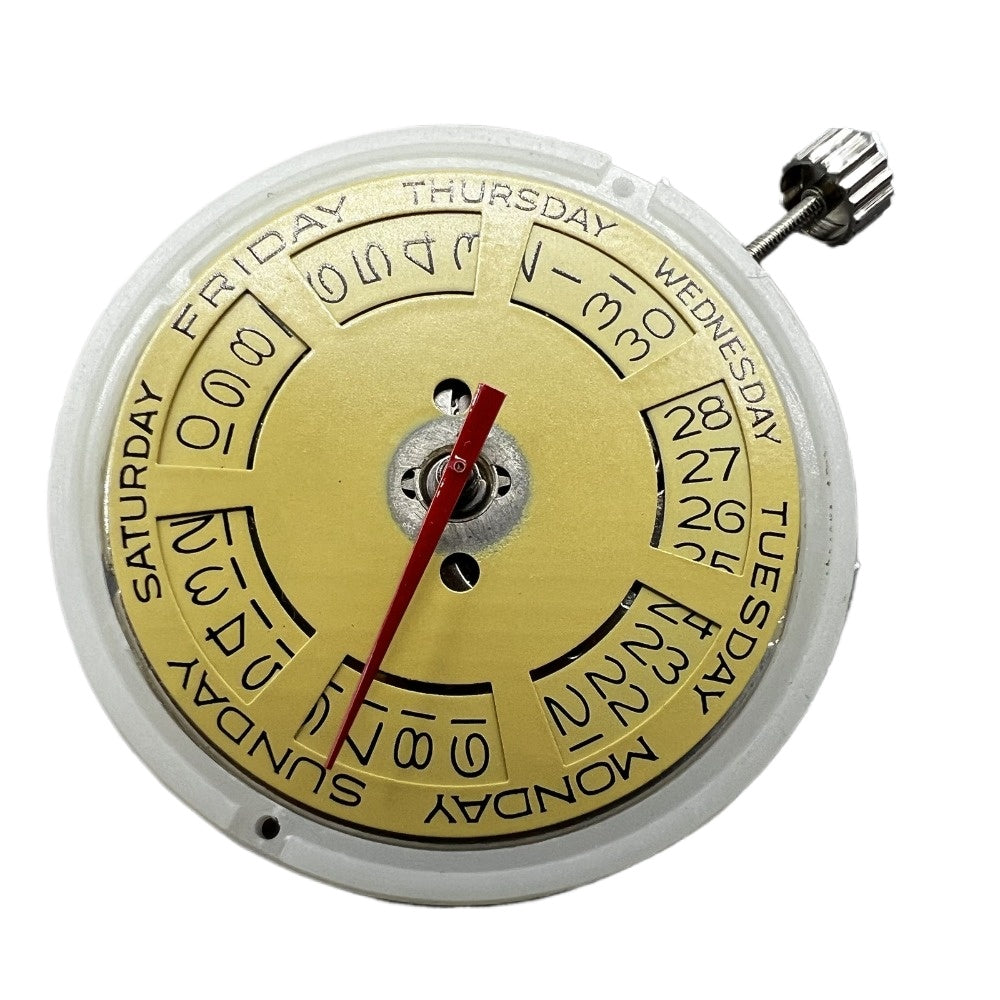 T16 Day Date Automatic Mechanical Movement Golden Dial for Tianjin Seagull