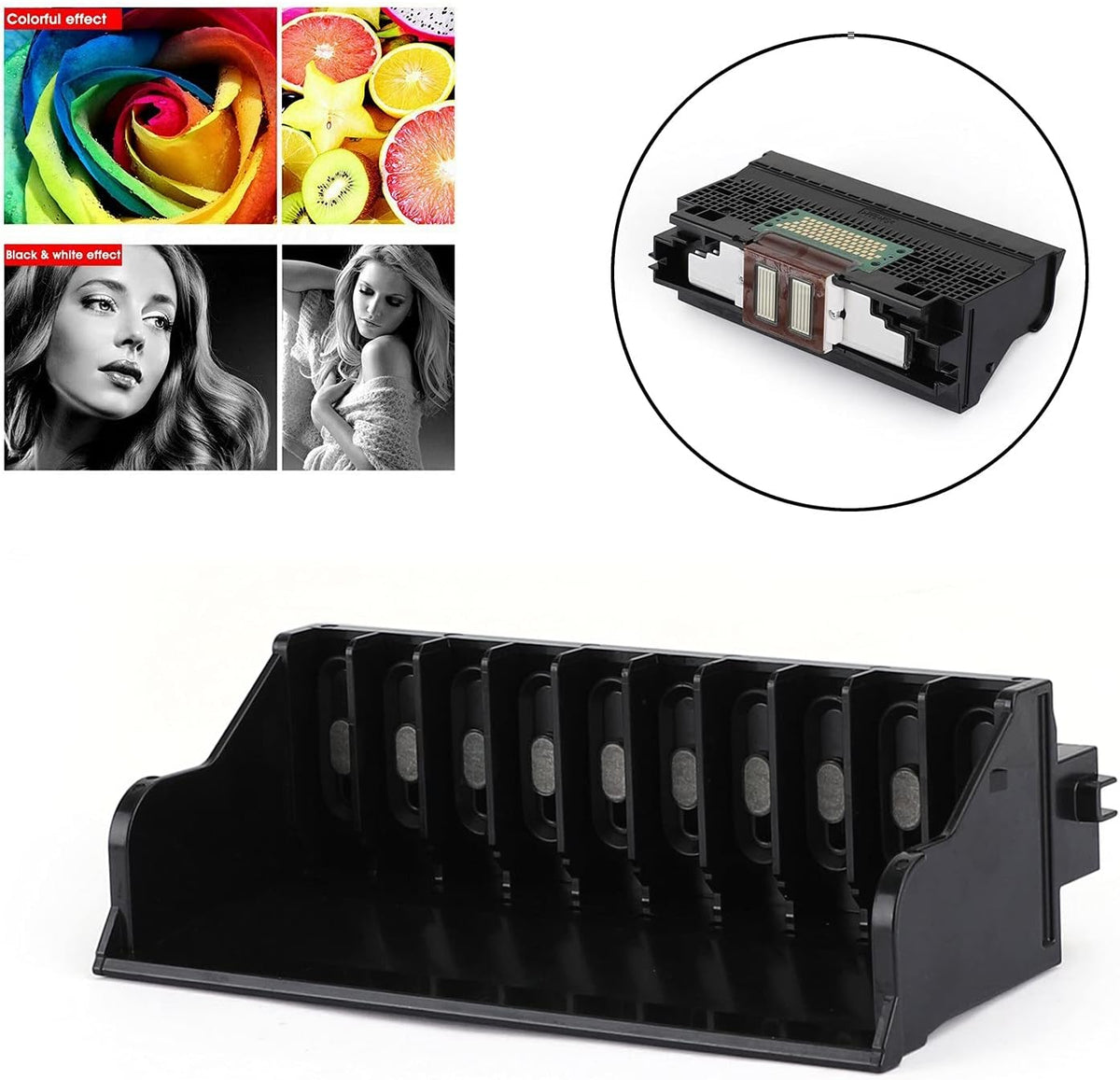 Print Head Replacement fits for Canon PIXMA PRO9500, PRO9500 Mark II Nozzle QY6-0077/QY6-0065 Printer