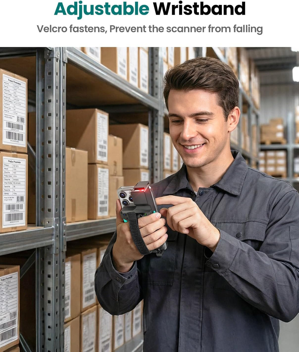Bluetooth Barcode Scanner Wireless: 2D 1D Scanners  Back ClipUSB Wired and 2.4G QR Bar Code Reader Compatible for UPC ISBN PDF417 Data Matrix for Warehouse Library etc.