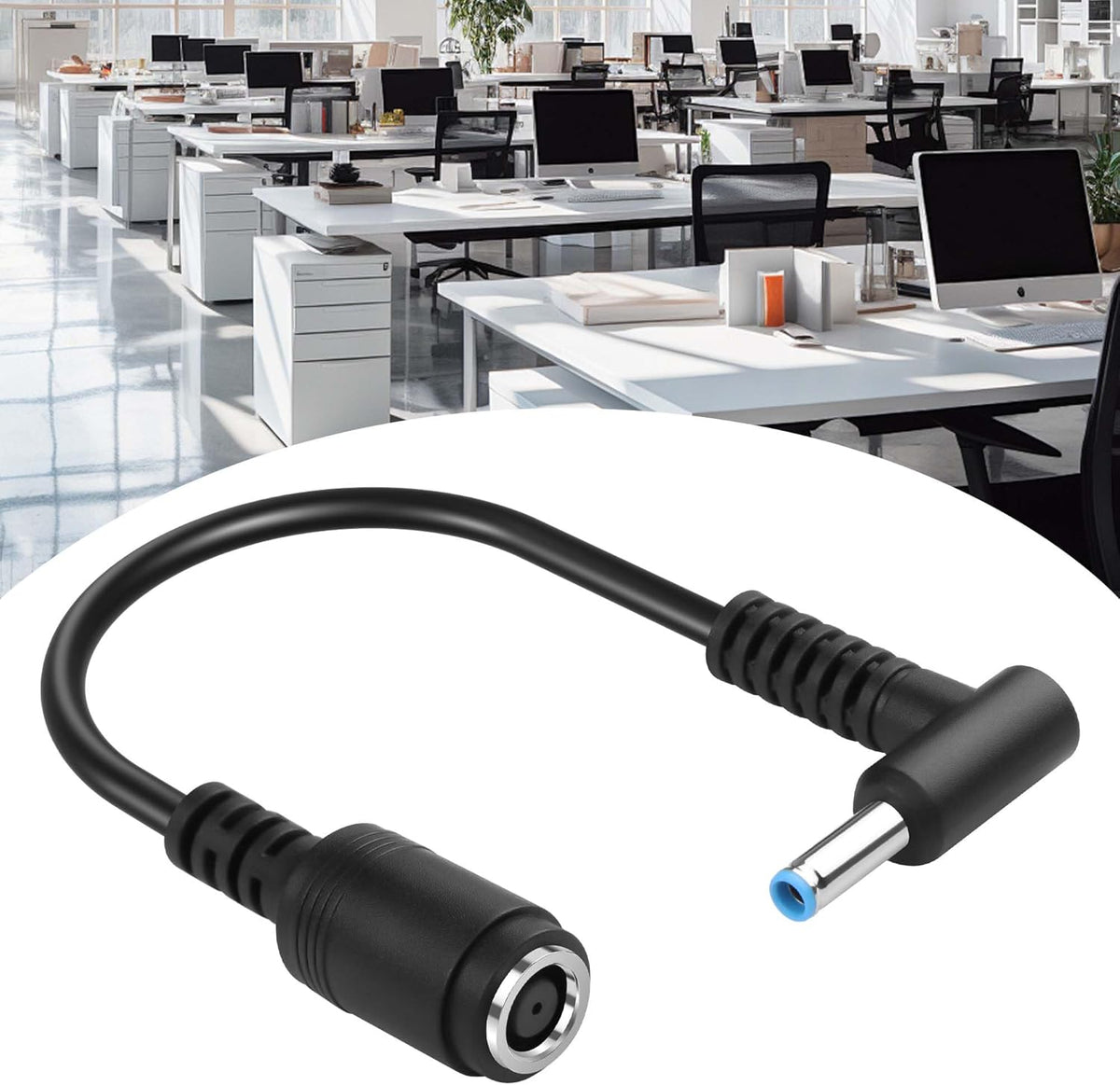 4 PCS 7.4x5.0mm to 4.5x3.0mm Ac Power Cord Charger Laptop Adapter Tip Connector for HP Stream Spectre Pavilion Envy EliteBook Split Chromebook EliteBook Folio