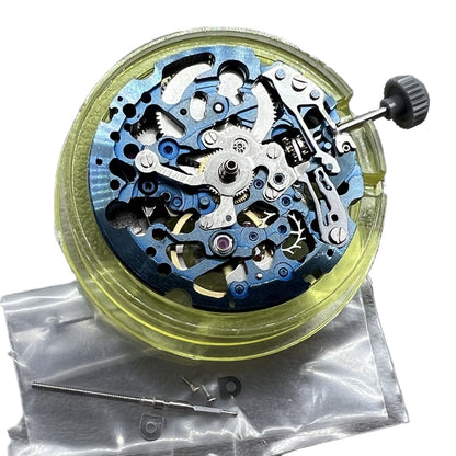 8N24 Blue Hollow Automatic Mechanical Movement for Miyota