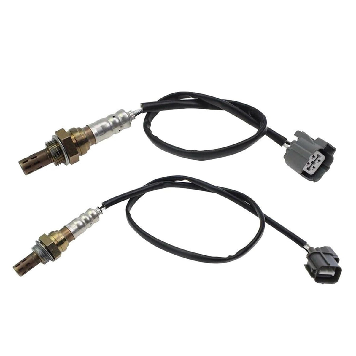 2pcs Oxygen O2 Sensor Upstream Downstream Front & Rear Compatible for Civic 1.7L 2001 2002 2003 2004 2005 D17A7 Engine 4 Wires