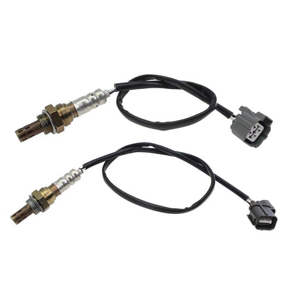 2pcs Oxygen O2 Sensor Upstream Downstream Front & Rear Compatible for Civic 1.7L 2001 2002 2003 2004 2005 D17A7 Engine 4 Wires