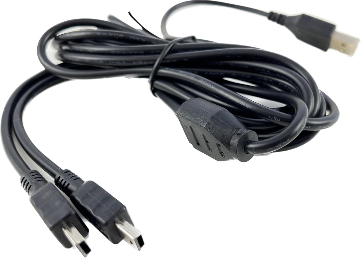 10FT-MINI-USB Splitter Cable Compatible for  Epson Workforce DS-30, DS-40 Portable Scanner