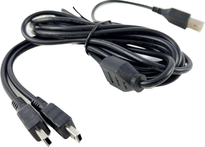10FT-MINI-USB Splitter Cable Compatible for  Epson Workforce DS-30, DS-40 Portable Scanner