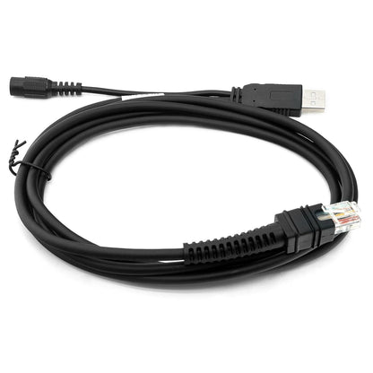 CBA-U42-S07PAR USB Cable for Zebra Symbol DS3678-DP LI3608 LI3678 DS3600 DS3608 DS8108  USB-A to RJ-45 Interface, 7ft(2.8m) Straight, 12V (Requires 12V Power Supply)