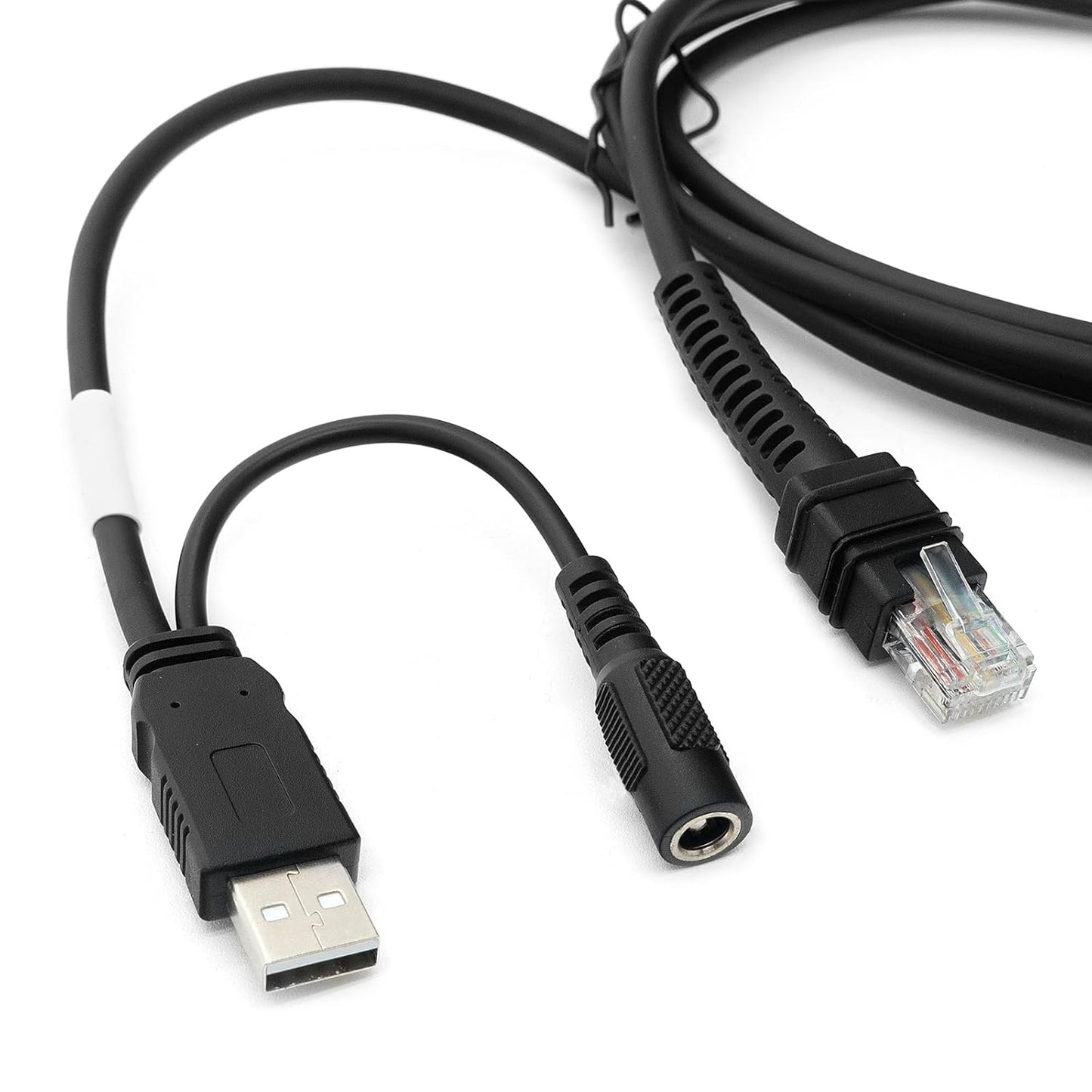 CBA-U42-S07PAR USB Cable for Zebra Symbol DS3678-DP LI3608 LI3678 DS3600 DS3608 DS8108  USB-A to RJ-45 Interface, 7ft(2.8m) Straight, 12V (Requires 12V Power Supply)