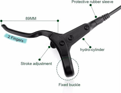 Compatible  Mountain Bike Hydraulic Disc Brake Levers for TEKTRO HD-M285 HD-M275 TKD143 N Caliper(Left Levers)