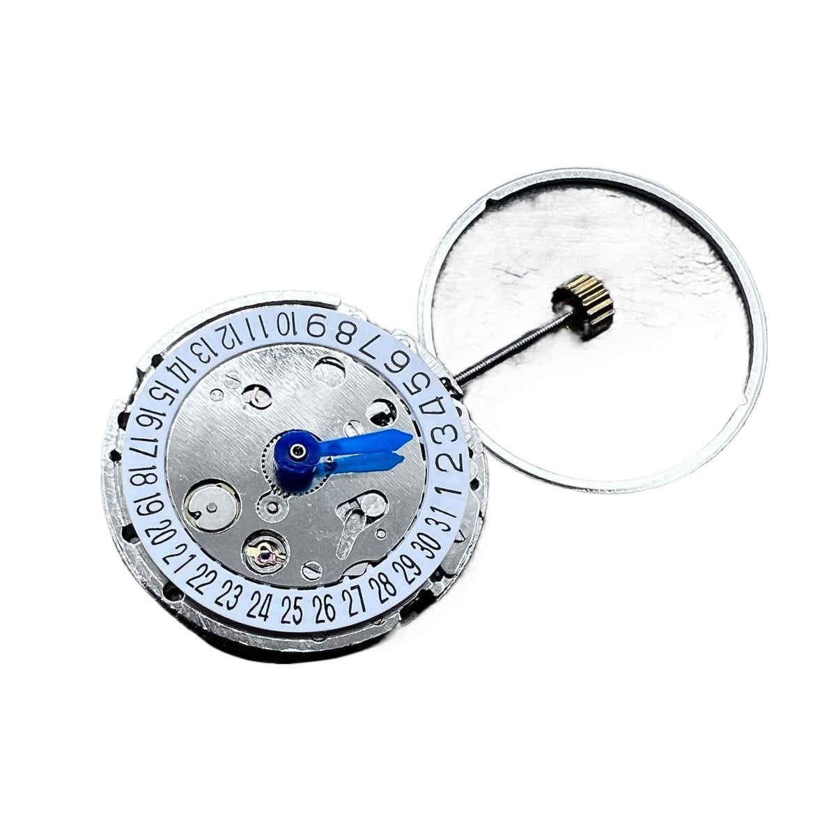 Silver GMT Mechanical Movement White Day Date Calendar 6 for 2813
