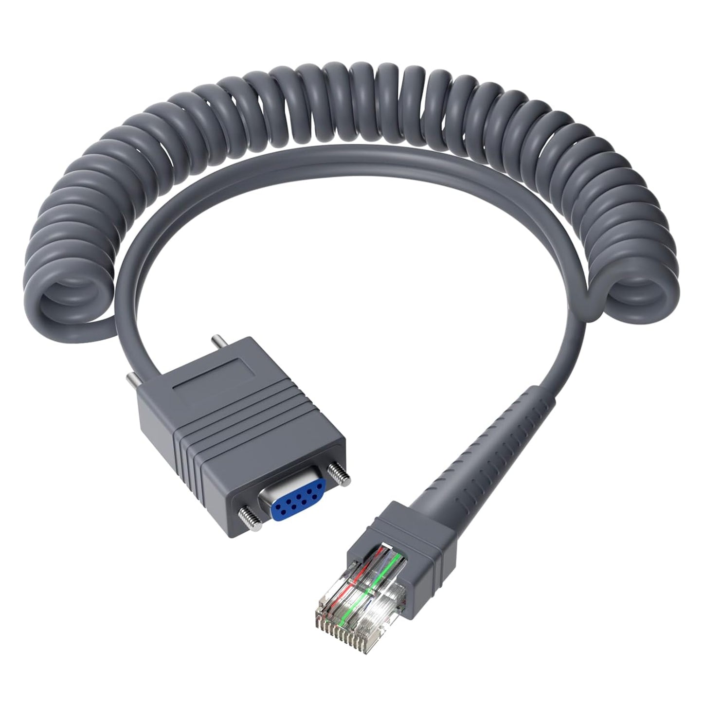 (2PCS) 16.4ft RJ45 to RS232 Barcode Scanner Cable RJ45 for Motorola/Symbol/Zebra DS2208 Cable LS2208 LS4278 LS3578 MC9190-G DS2278SR DS4308 DS6878 DS4208 DS8108 DS8178