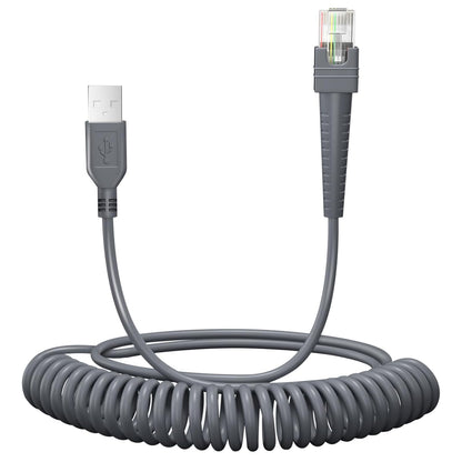 (2PCS) 9.84ft Coiled Scanner Charger Cable for Symbol/Motorola DS9208 USB Cable CBA-U01-S07ZAR LS2208 LS4278 LS3578 DS2208 DS6878 DS9808 DS8108 DS8178 LI4278 USB Cord
