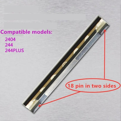 Compatible Printhead for TSC B-2404 TTP-244PLUS TTP-244M PRO Barcode Printer Print Head 18 Pin