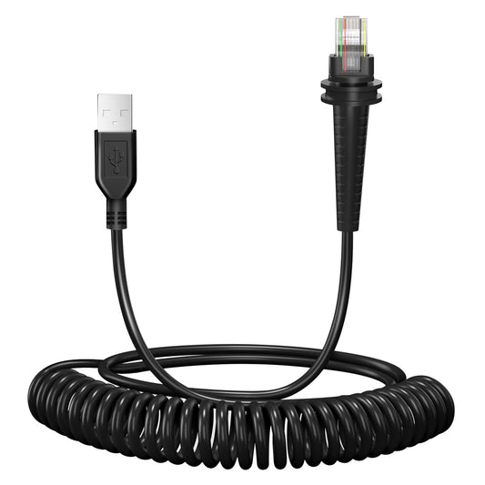 3M New  Barcode Scanner Cable for Datalogic CAB-550 Coiled 3M Type A USB to RJ45