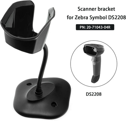 Universal Barcode Scanner Holder Compatible with Zebra Symbol DS4308, DS2208, DS2278, DS4608, DS8108 - PN: 20-71043-04R