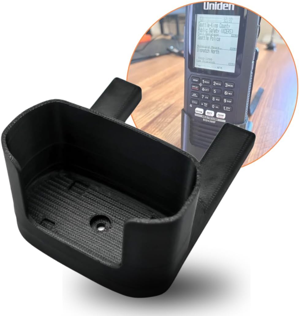 Desk Stand Holder for Uniden Bearcat BCD436HP Home Patrol Scanner, Easy Mounting and Stable Design Desk Stand for Uniden BCD436HP, Uniden Scanner Elegant Design Mount