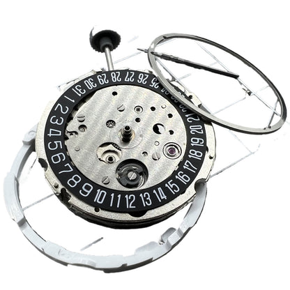 8215 Black Dial Date At 6  Automatic Mechanical Movement For Miyota/Citizen