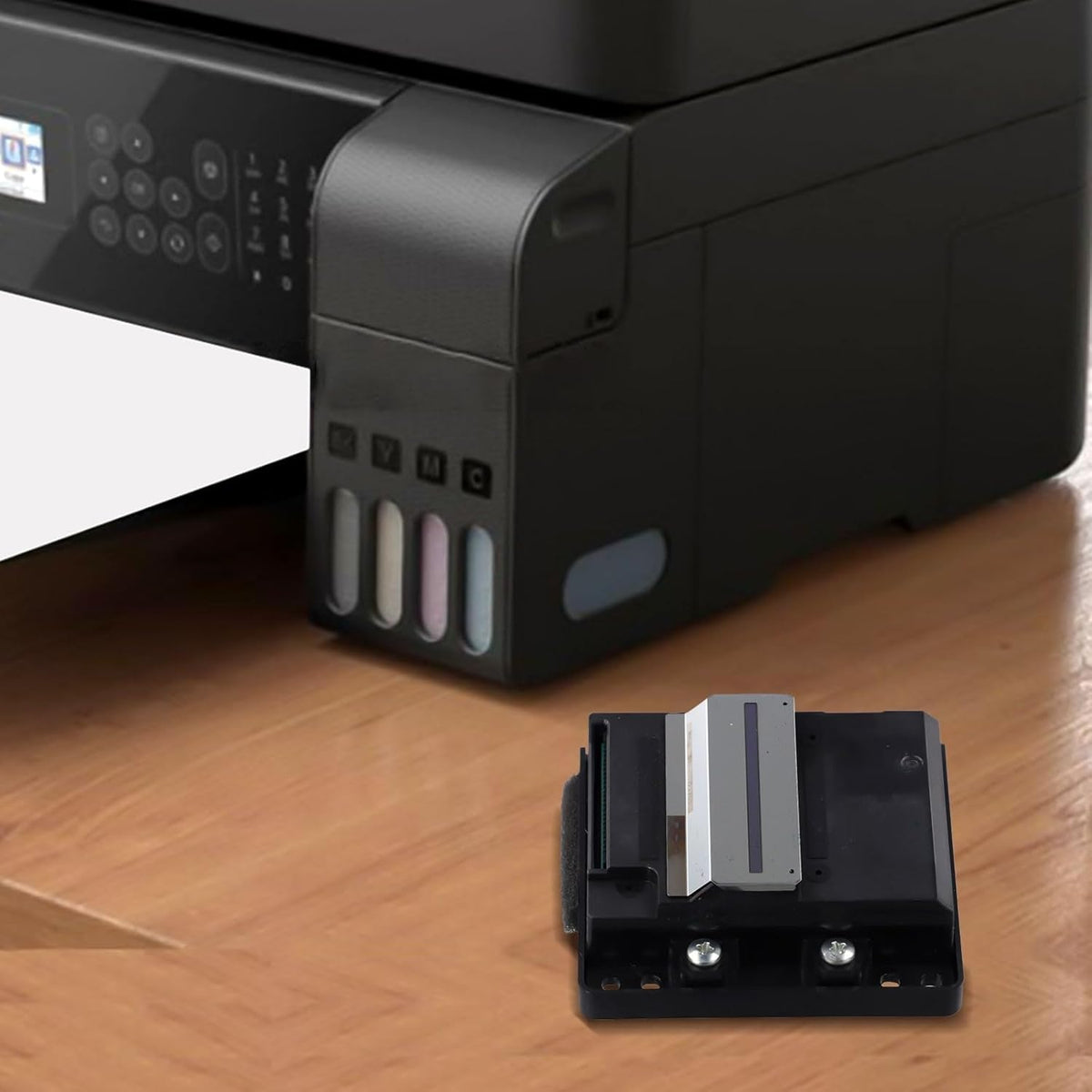 Printhead For EcoTank L6178 ET-3750 ET15000 ET-4750 Printers, Print Head Assembly, Replacement Kit with Setup Cartridges