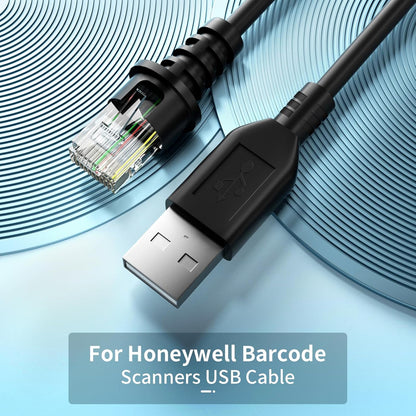 Barcode Scanner Cable for Honeywell MS9520 MS5145 MS1690 MS1890 MS9524 MS9535 Voyager MS9540 MK9540 MS9541 MS9544 MS9590 MS9590i Fusion MS3780