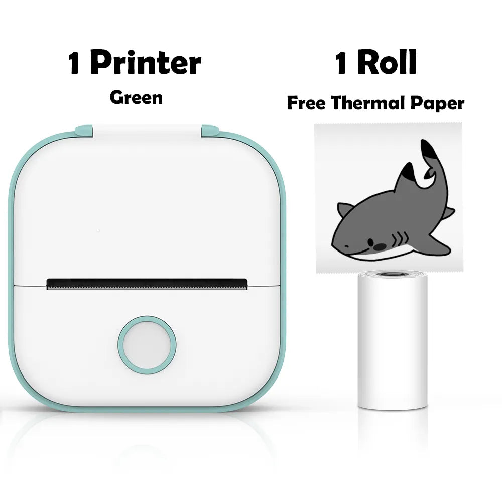 Printers Phomemo T02 Mini Portable Thermal Printing 53Mm Sticker Wireless Inkless Pocket Self Adhesive Label 221220