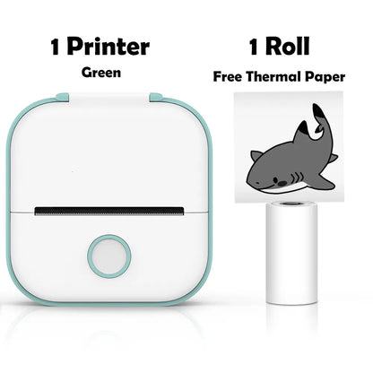 Printers Phomemo T02 Mini Portable Thermal Printing 53Mm Sticker Wireless Inkless Pocket Self Adhesive Label 221220