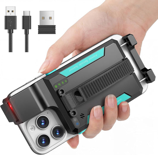 Bluetooth Barcode Scanner Wireless: 2D 1D Scanners  Back ClipUSB Wired and 2.4G QR Bar Code Reader Compatible for UPC ISBN PDF417 Data Matrix for Warehouse Library etc.