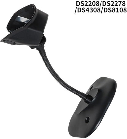 Barcode Scanner Holder for Symbol DS4308 Series - 20-71043-04R Replacement Stand with Flexible Gooseneck, Heavy Duty Base, Hands-Free Operation, for Zebra Scanners