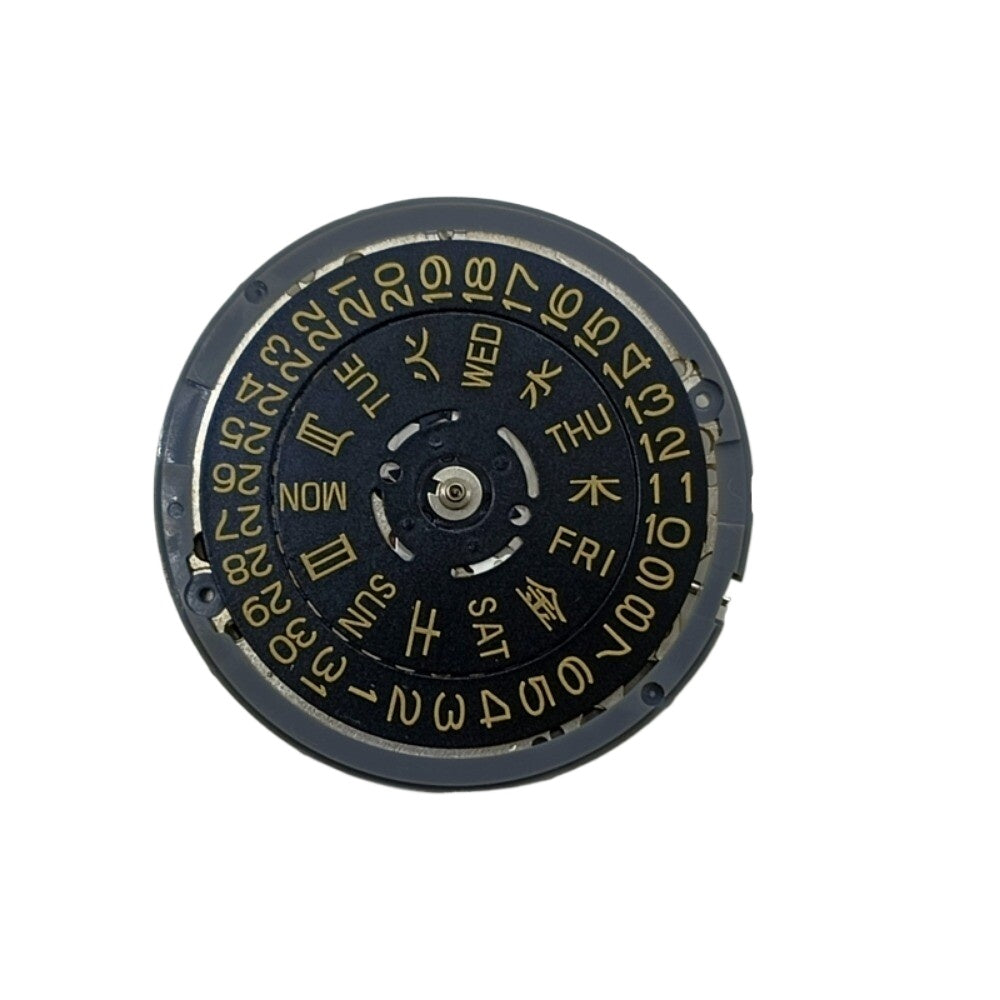 NH36 Crown At 3.0/3.8 Automatic Mechanical Movement Black Dial Golden Font