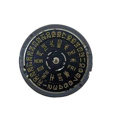 NH36 Crown At 3.0/3.8 Automatic Mechanical Movement Black Dial Golden Font