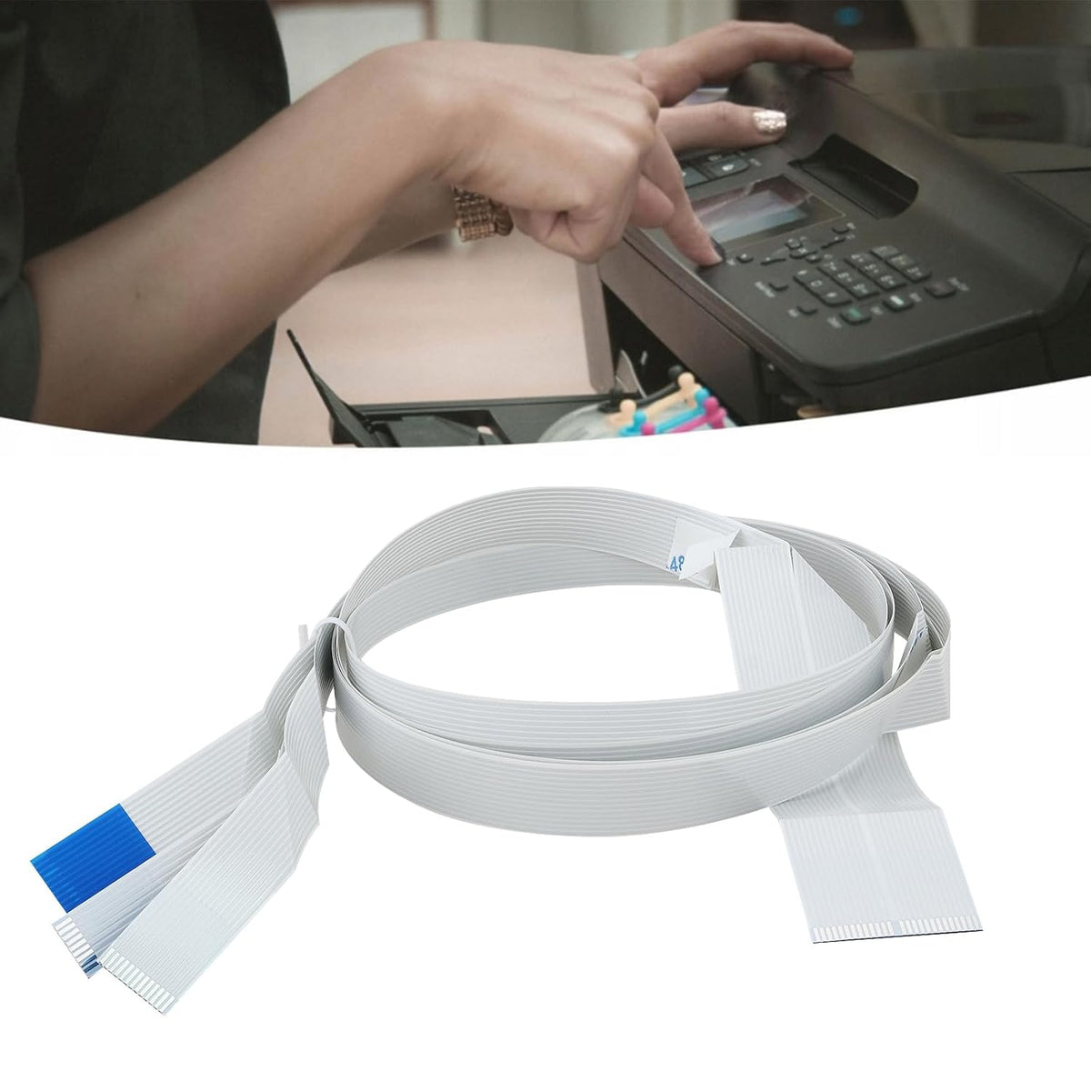 Print Head Printhead Cable Ribbon Data Cable 95CM Compatible with Epson R1390 1400 1500W L1800 Printhead Printer Print Head Cable