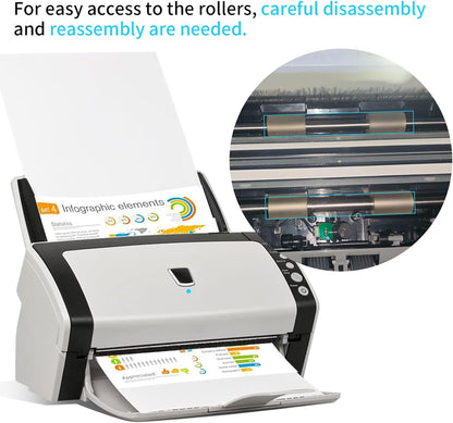PA03630-Y215 PA03630-G205 Scanner Exit N Feed Roller for Fujitsu Fi-6130 Fi-6140z Fi-6230z Fi-6240z Fi-6140 Fi-6230 Fi-6130z PA03540-Y075 Fi-6130 Scanner Roller Kit