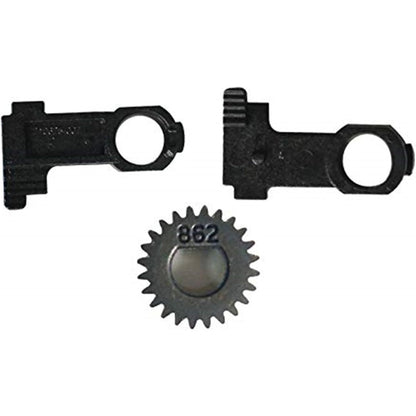 105934-034 Platen Roller with Bearings and Gear Compatible for Zebra GK420D GX420D GK430D GX430D ZP450 ZP500 ZP505 ZP550