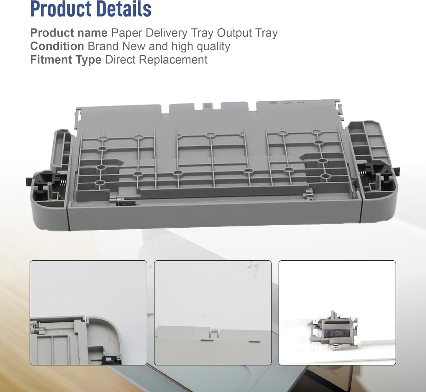 Printers Parts Paper Output Tray Replacement Part Compatible for HP OfficeJet Pro 9010 9012 9015 9016 9018 9019 9110B 9130b 9010E 9013E 9015E 9016E 9018E 9125e