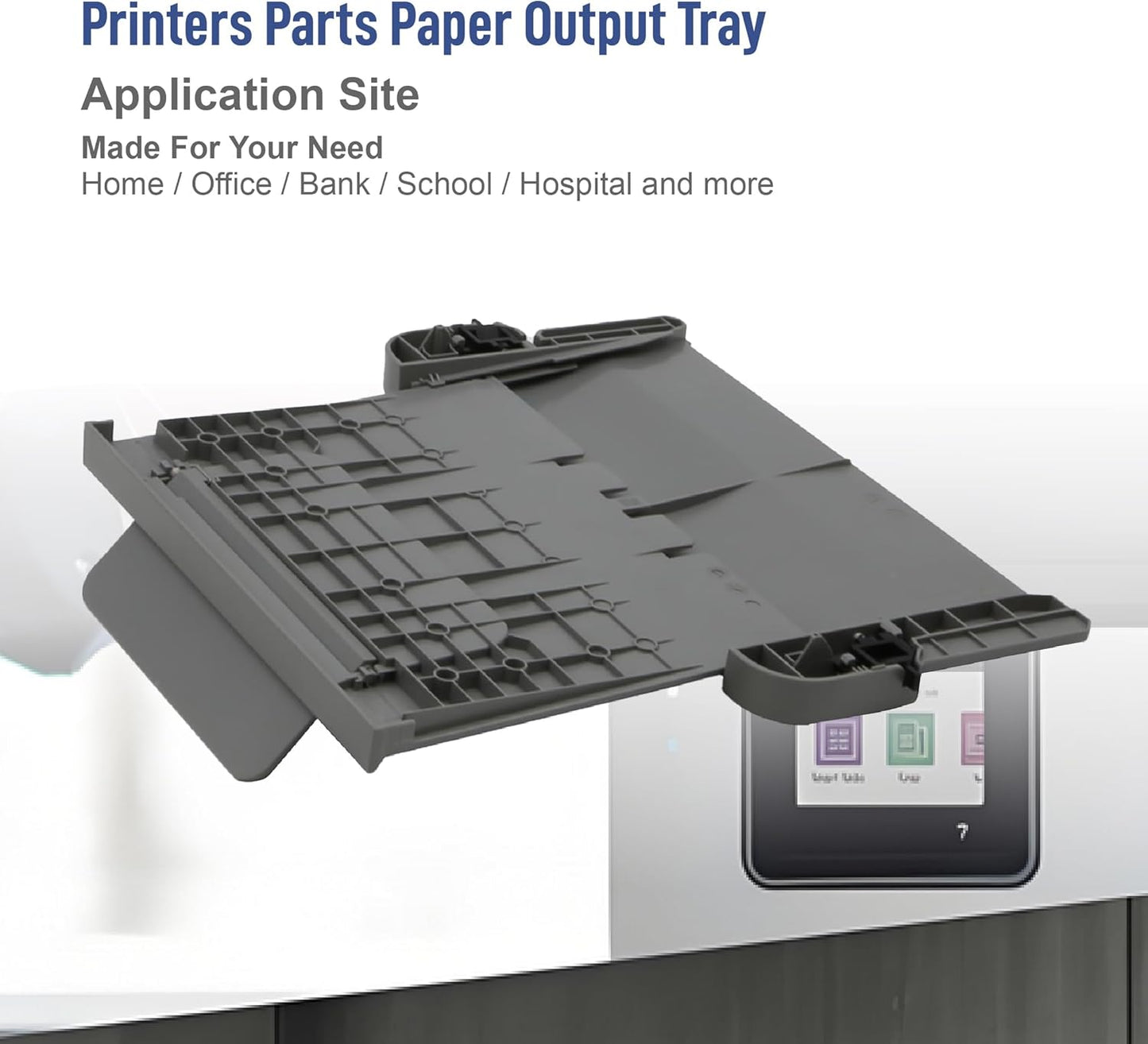 Printers Parts Paper Output Tray Replacement Part Compatible for HP OfficeJet Pro 9010 9012 9015 9016 9018 9019 9110B 9130b 9010E 9013E 9015E 9016E 9018E 9125e