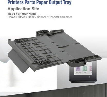 Printers Parts Paper Output Tray Replacement Part Compatible for HP OfficeJet Pro 9010 9012 9015 9016 9018 9019 9110B 9130b 9010E 9013E 9015E 9016E 9018E 9125e