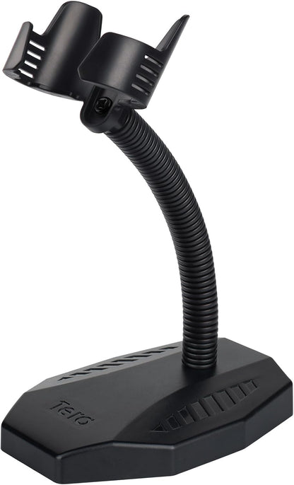 Universal Barcode Scanner Stand  Bar-Code Reader Holder Base Height Adjustable Head for Supermarket Retail Store School Library Logistic Warehouse