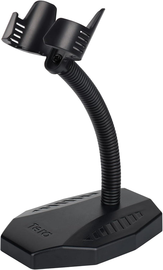 Universal Barcode Scanner Stand  Bar-Code Reader Holder Base Height Adjustable Head for Supermarket Retail Store School Library Logistic Warehouse